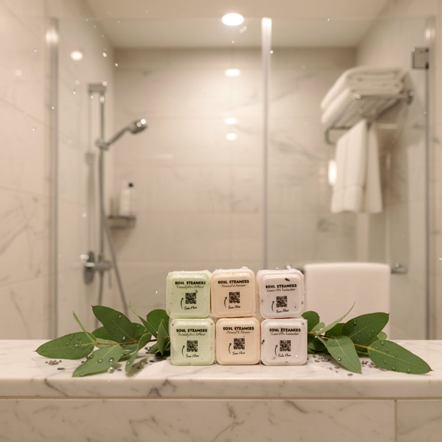 Best Aromatherapy Shower Steamers - XL Essential Oil Cubes | Soul Balm Sisters