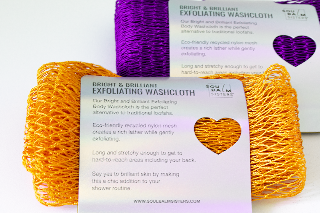 African Exfoliating Net Wash Cloth : Bright &amp; Brilliant Skin